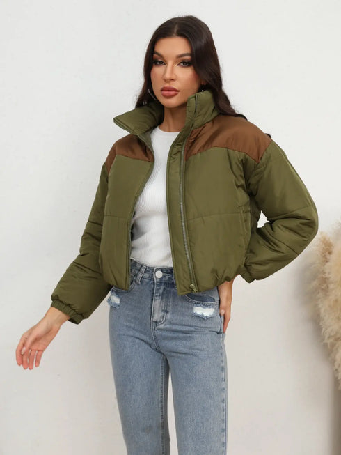 'Avielle' Quilted Puffer Jacket - Celes Fashion